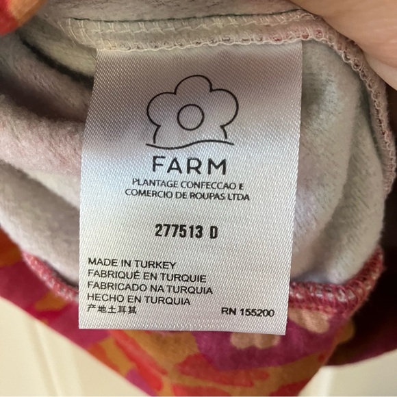 Anthropologie Farm Rio Magda Colorful Floral & Animal Hoodie Sweatshirt (XS) - Picture 12 of 13